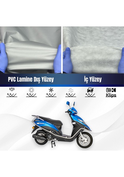 Kanuni Mati 125 Su Geçirmez Motosiklet Brandası Motor Branda
