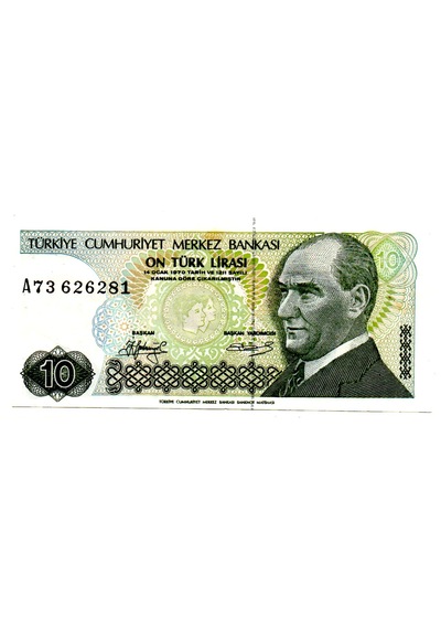 10 Lira 7.emisyon 1.tertip A73 626281 Wb0273