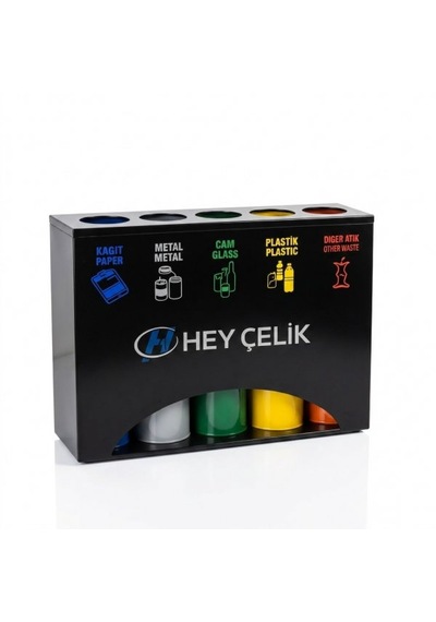 5li Sıfır Atık Kutusu Geri Dönüşüm Ünitesi Gd-506 Metal Atık Ayrıştırma Sistemi Hey Çelik