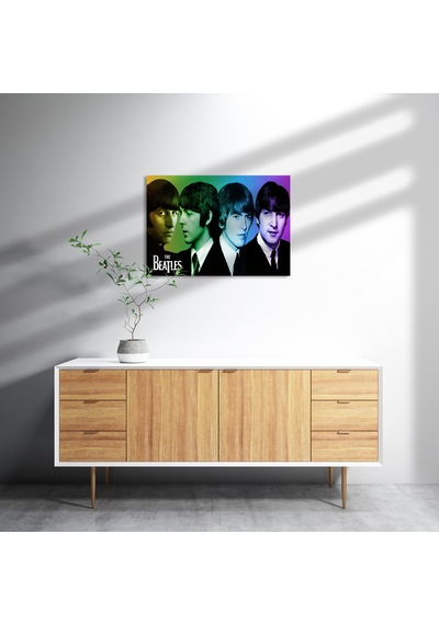 Cakasepetim The Beatles Renk Geçişli Portre Ahşap Mdf Tablo