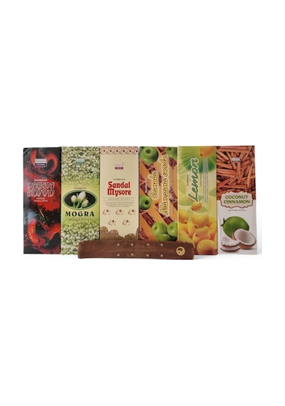 Dragon Blood, Mogra, Sandal Mysore, Apple, Lemon, Coconut 6x20 Tütsü-hediyeli