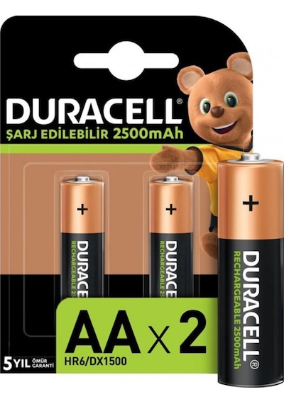 Duracell 2500 Mah 2li Şarjlı Kalem Pil