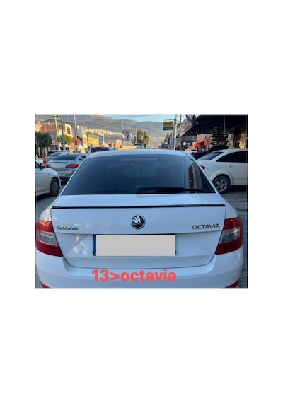Octavia 2013- Model Boyalı Plastik Spoiler