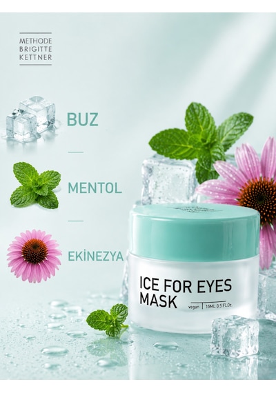 Methode Brigitte Kettner Ice For Eyes Mask 15 Ml Soğutucu, Ferahlatıcı Ve Canlandırıcı Göz Çevresi Maskesi