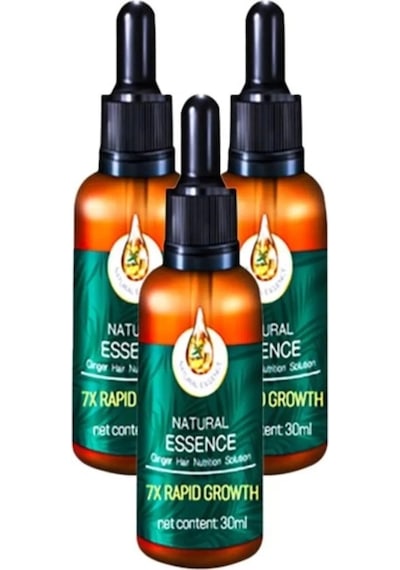 Süper Parlak Uzun Sağlam Saçlar Ve Sakallar Serumu 3adetx30 Ml Ölçeğinde Natural