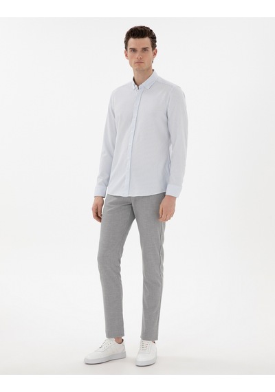 Pierre Cardin Erkek Açık Mavi Gömlek Desenli 50301583-vr003 Açik Mavi