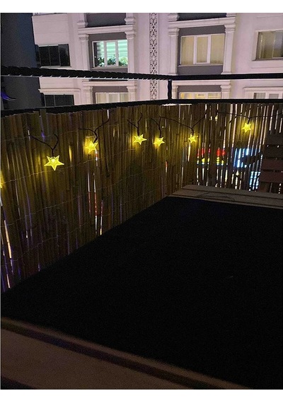 50 Cm X 7 Metre Doğal Bambu Çit Hasır Kamış Bahçe Çiti Balkon Çiti Dekorasyon Gölgelik Çit