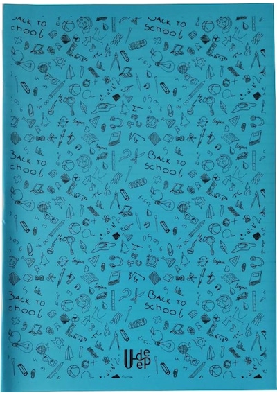 100 Yaprak Kareli Defter Plastik Kapak A-4 1 Adet Pp Kapak Büyük Boy Kareli Defter 100 Sayfa A4 Desenli Kapak Açık Mavi