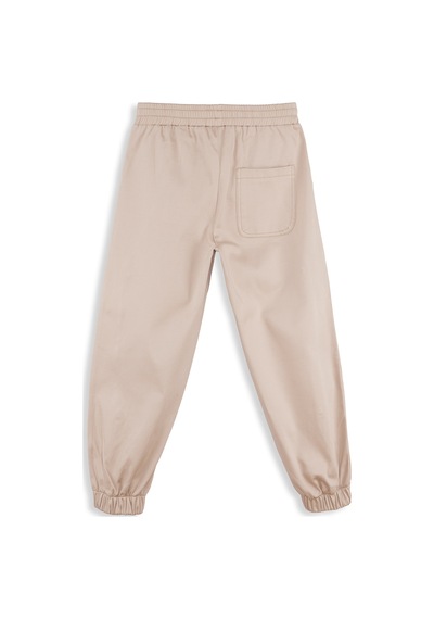 Denokids Erkek Çocuk Bej Gabardin Pantolon Renkli