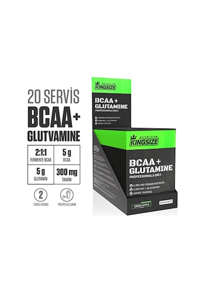Kingsize Nutrition Bcaa + Glutamine Powder 12 Gr 20 Saşe - Karpuz