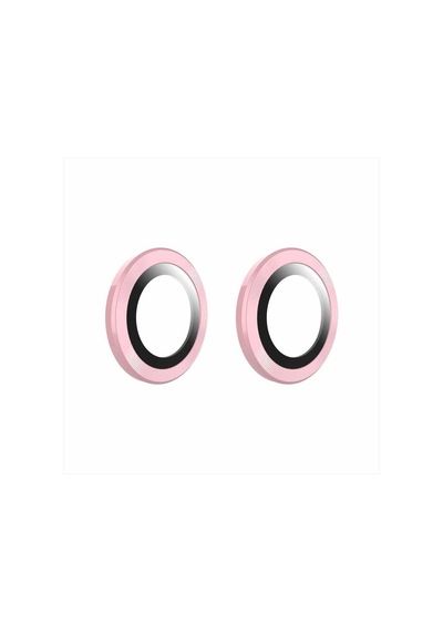 Go Des Apple Uyumlu iPhone 14 Go Des Eagle Kamera Lens Koruyucu ZORE-273671 Rose Gold
