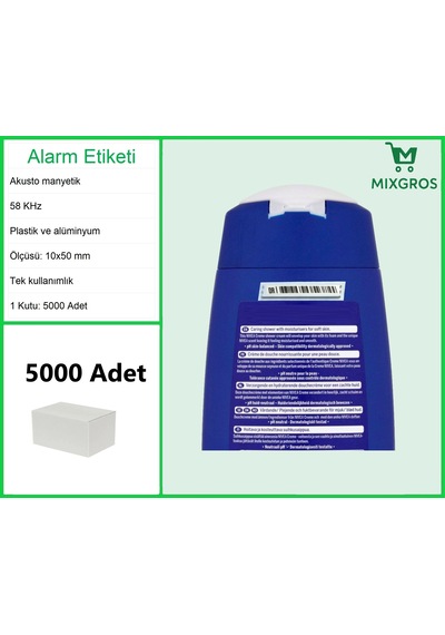 Akusto Manyetik Dr Barkodlu Alarm Etiketi 1 Kutu: 5000 Adet