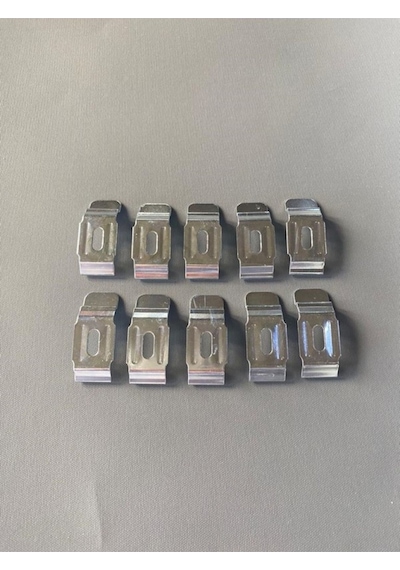 Zebra Stor Perde 10'lu Metal Montaj Apratı Gri