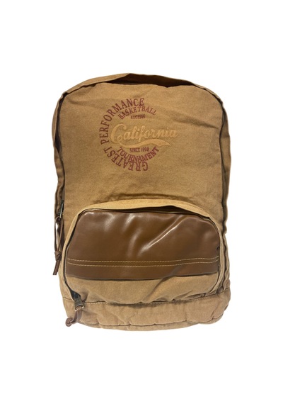 Old Cotton Cargo Kaliteli Tek Bölmeli Vintage Disayn Günlük Gezi Spor Okul Sırt Çantası Patchwork Komor 29x42cm Camel