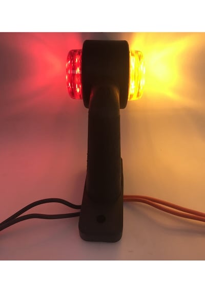 Ahmet Otomotiv 2 Adet Ultra Mini Eğri Takoz 12 Ledli Boynuz Takım N11.10