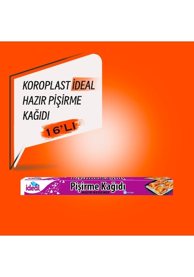 Pişirme Kağıdı 16 Lı 1 Adet