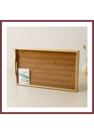 Storeşahin Bambu Dikdörtgen Sunum Tepsisi 50x30 Cm Ayaklı Shn0720