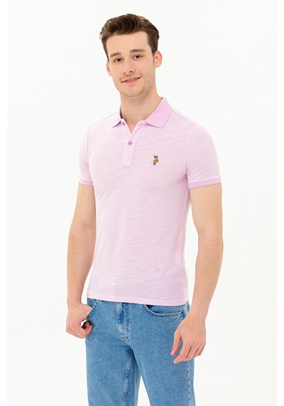 U.S. Polo Assn. Erkek Polo Yaka T-shirt 50263371-vr211 Pembe