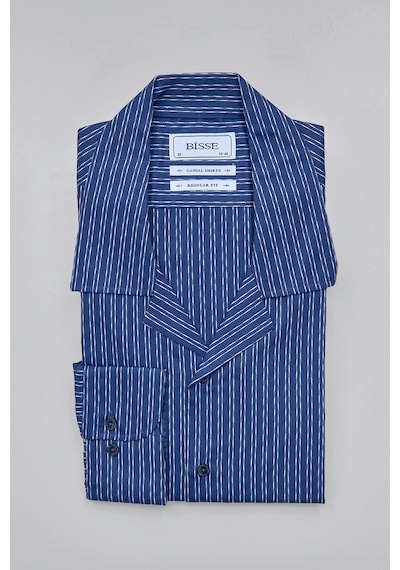 Bisse Regular Fit Apaj Yaka Lacivert Spor Erkek Gömlek Gmczg1722300204 D39 Lacivert