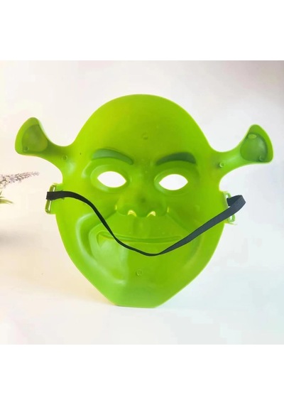 Yeşil Shrek Maskesi 21x25 Cm "