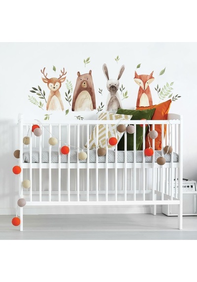 Rmk4020scs Suluboya Woodland Critters Peel And Stick Duvar Çıkartmaları, Kahverengi, Gri, Yeşil, Turuncu, Bronz Diğer Rmk4020scs Suluboya Woodland Critters Peel And Stick Duvar Çıkartmaları, Kahverengi, Gri, Yeşil, Turuncu, Bronz Diğer