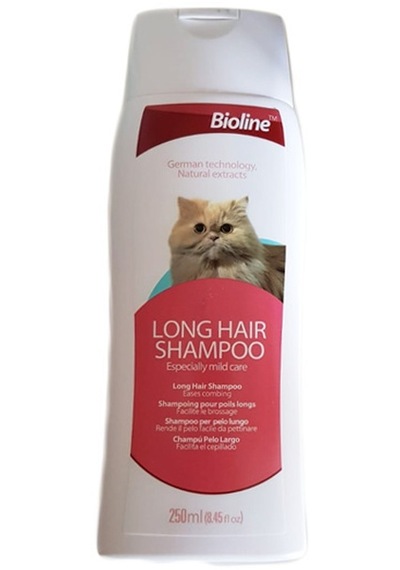 Bioline - 534 - Uzun Tüylü Kedi Şampuanı - Glblseme - 250 Ml