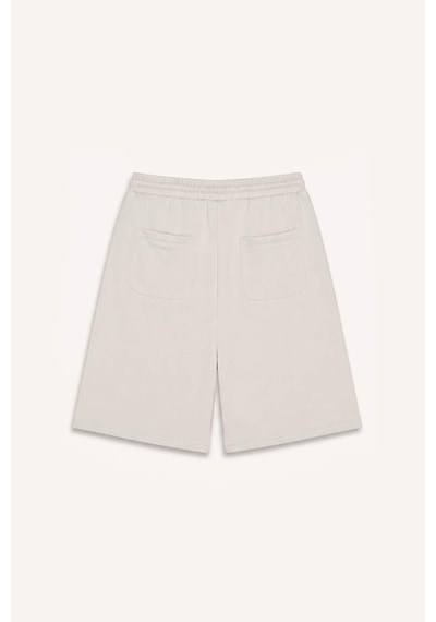 Defacto %100 Pamuk Super Baggy Fıt Desenli Gri Şort I5174ax26hsgr541 Gri-gr541