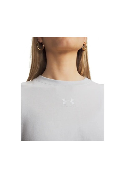Under Armour Ua Rival Boxy Tee Solid Gri Kadın T-shirt 6011064-023