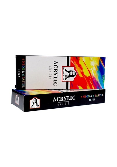 Mona Lisa Akrilik 12 Renk X 22 Ml Neon/pastel Çok Renkli