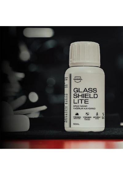 Nasiol Glasshield Lite 50ml Nano Yağmur Kaydırıcı Ve Cam Spreyi