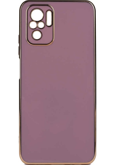 Xiaomi Redmi Note 10S Kılıf Zore Bark Kenarları Altın Renk Kılıf