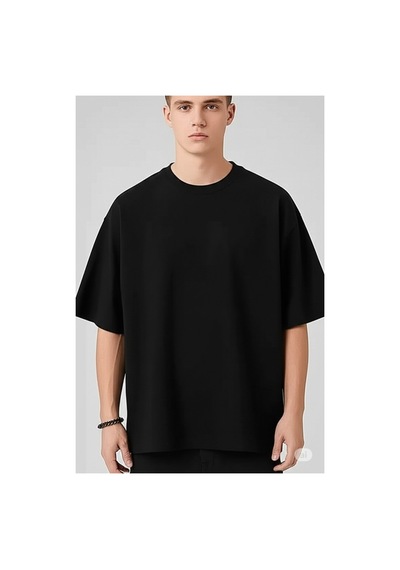 Nevermind Erkek Siyah Beyaz Pamuklu 3 Lü T-shirt Paketi
