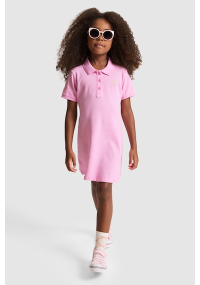 U.s. Polo Assn. Kız Çocuk Pembe Elbise Örme 50320314-vr041