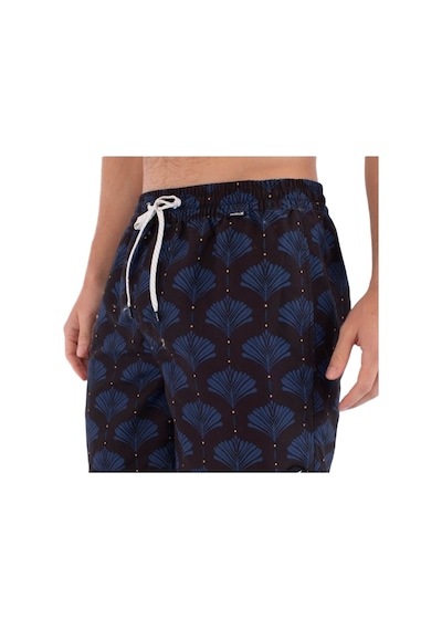 Hurley Hurley Volley Icon Printing Press Arbore Erkek Siyah Astarsız Boardshort 001