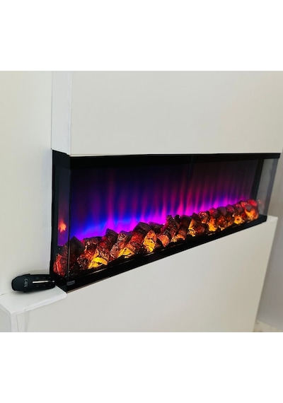 Esha Home Elektrikli Dekoratif Yapay Şömine Bluetooht Sabit Çıtırtı 160x35 X21 Cm