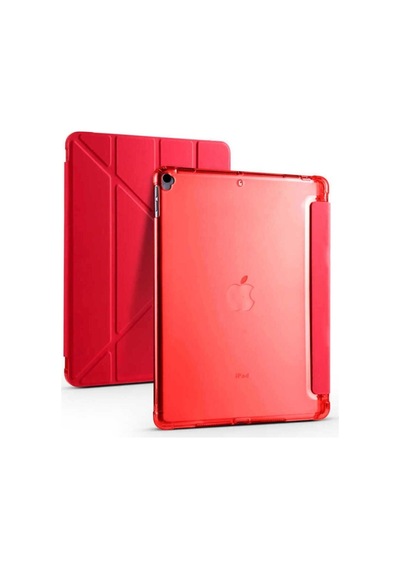 Apple Uyumlu iPad 10.2 8.nesil Kılıf Zore Tri Folding Kalem Bölmeli Standlı Kılıf Kapaklı Kılıf