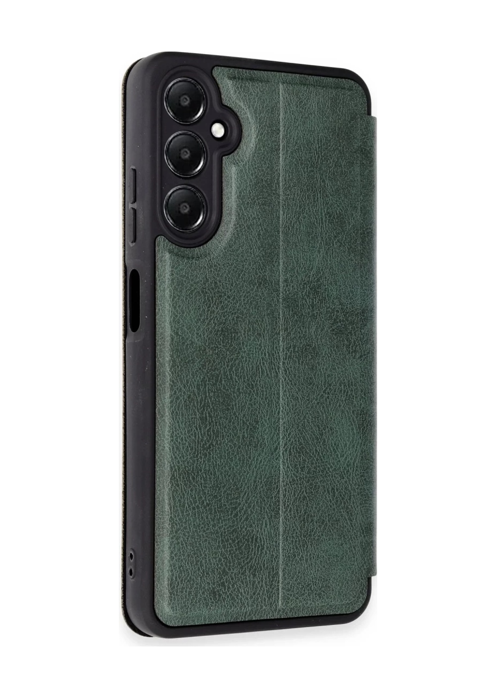 Bezos Samsung Galaxy A15 4g Uyumlu Kılıf Flip Cover - Koyu Yeşil Mbt06