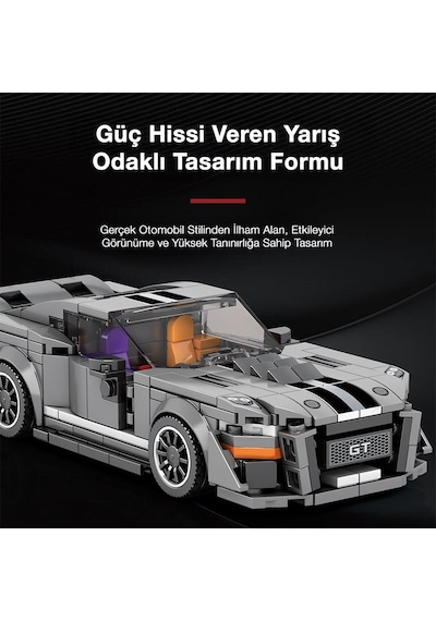 Reobrix Creator 682 Ford Shelby Gt500 Spor Araba Yaratıcı Yapı Blok Seti Building Blocks - 476 Parça