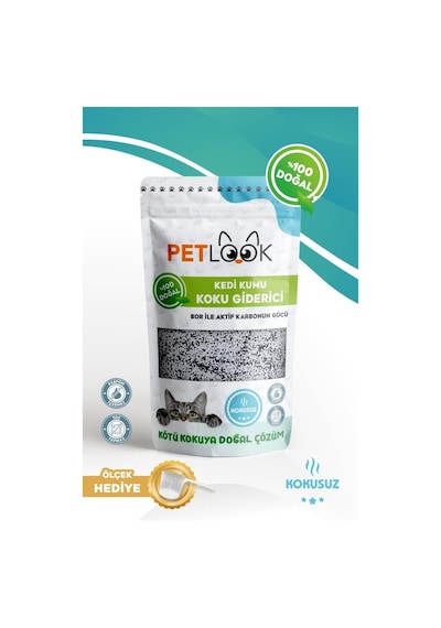 Petlook Active Carbon Kedi Kumu Koku Giderici Kokusuz 300 G