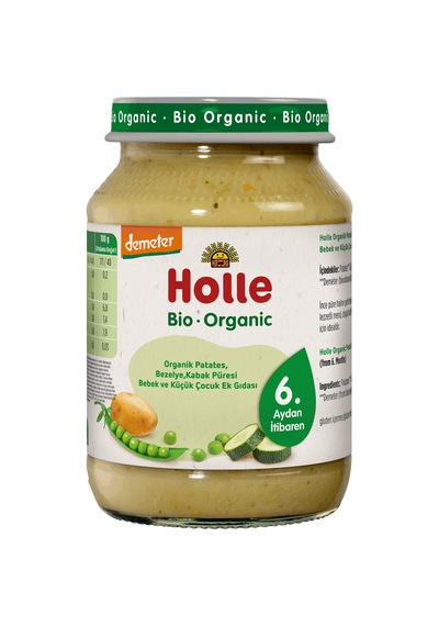 Holle Organik Patates Bezelye Kabak 190 Gr
