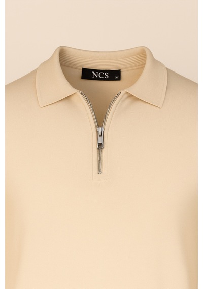 Ncs Jeans Erkek Triko Polo Yaka Bej 3773 Bej