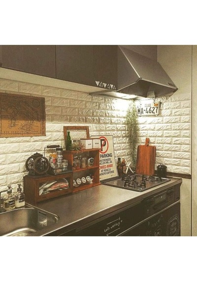 Kendinden Yapışkanlı Tuğla Duvar Paneli 70x77 Cm 6 Adet