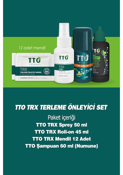 Tto Terleme Önleyici Set Sprey Roll-on Mendil Şampuan