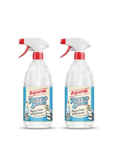 Asperox Retro Serisi Beyaz Sirke& Karbonat 1000ml 2 Adet 2'li Set