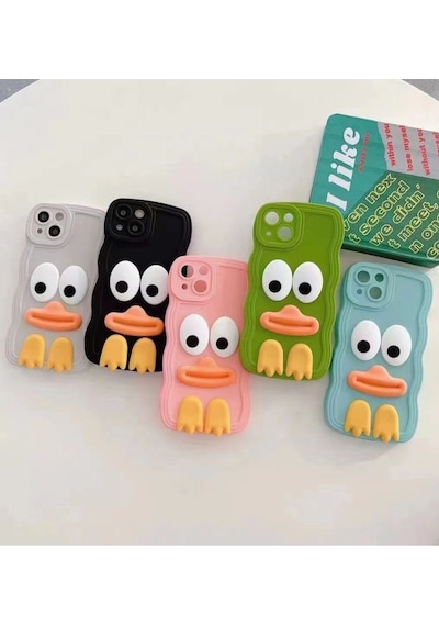 Apple Uyumlu iPhone Akfa 12 Pro Max Daffy Serisi Yumuşak Silikon Telefon Kılıfı Pembe