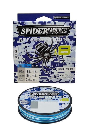 Spiderwire 8x 0.06mm 150m Stealth Smooth İp Misina Blue Camo