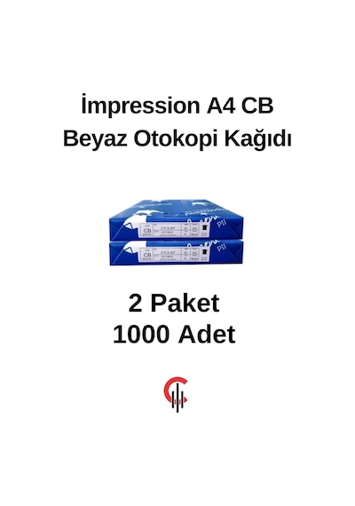 Çözüm Kağıt İmpression A4 Cb Beyaz Otokopi Kağıdı 2 Paket 1000 Adet