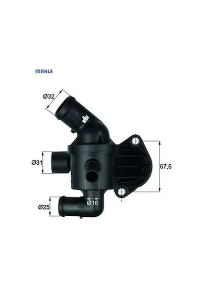 Termostat Komple 92c Polo-golf6-jetta-passat-a3-caddy 1.6 Tdı Caya-cayb-cayc-caye-cfhc 3 Bağ. Mahle 03l121111s