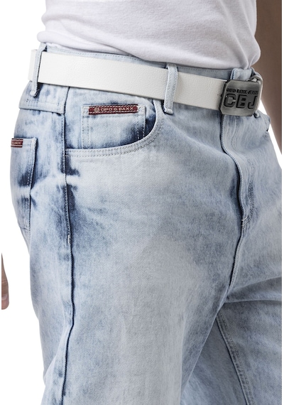 Erkek Baggy Fit Rahat Kesim Streetwear Tarz Pantolon Cd903 Buz Mavisi
