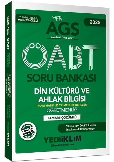 Yediiklim 2025 Meb Ags Öabt Din Kültürü Ve Ahlak Bilgisi Öğretmen